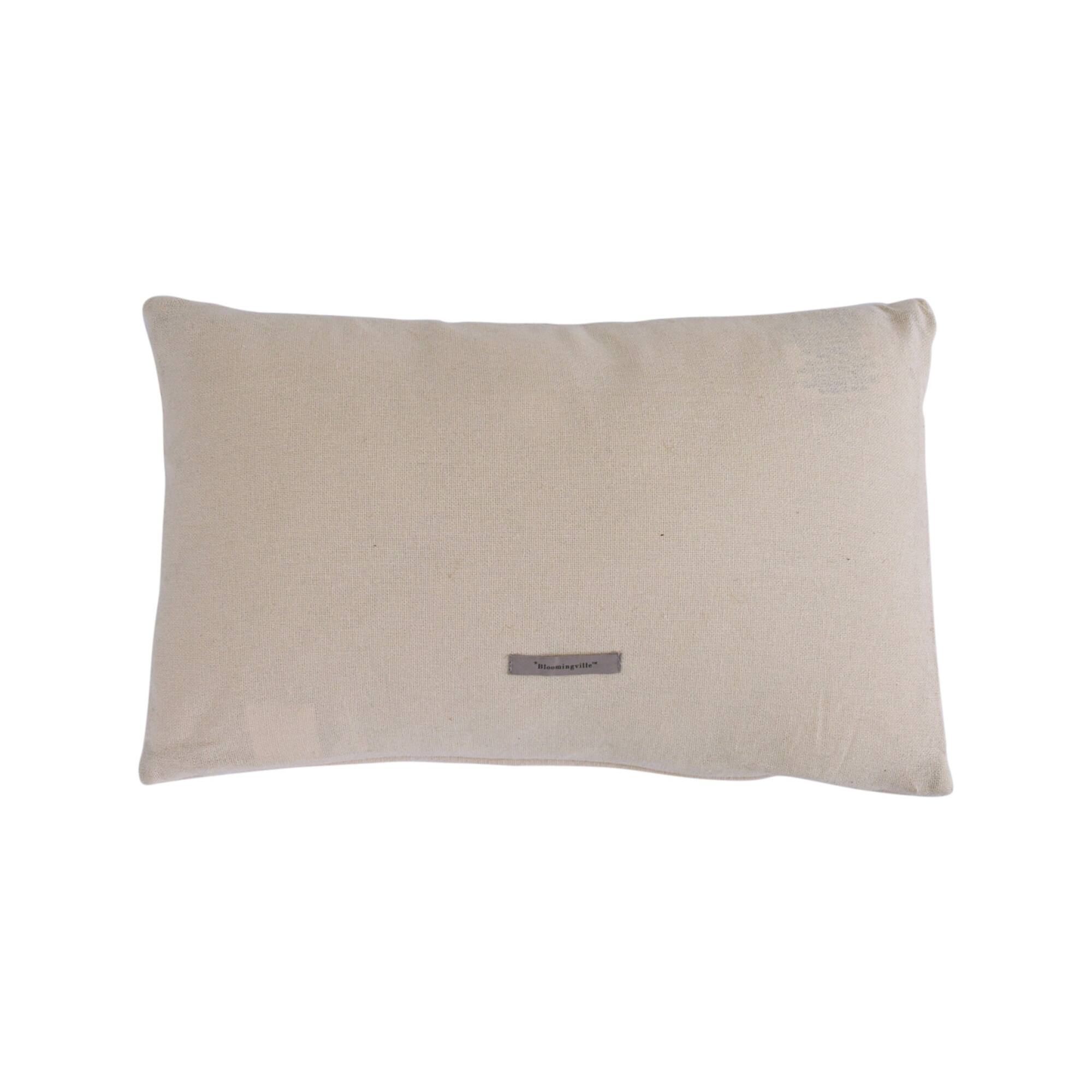 Hello Honey® Rustic Boho Sunrise Cotton & Linen Lumbar Pillow